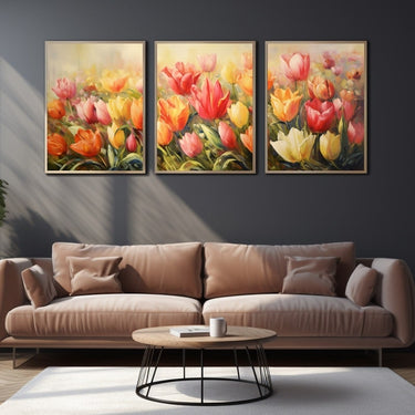 Painting of Tulips on Canvas